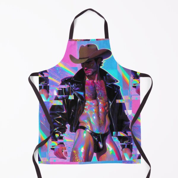 Item preview, Neon Cyber Cowboy in Holographic Jacket designed and sold by ZhivanCrimson.