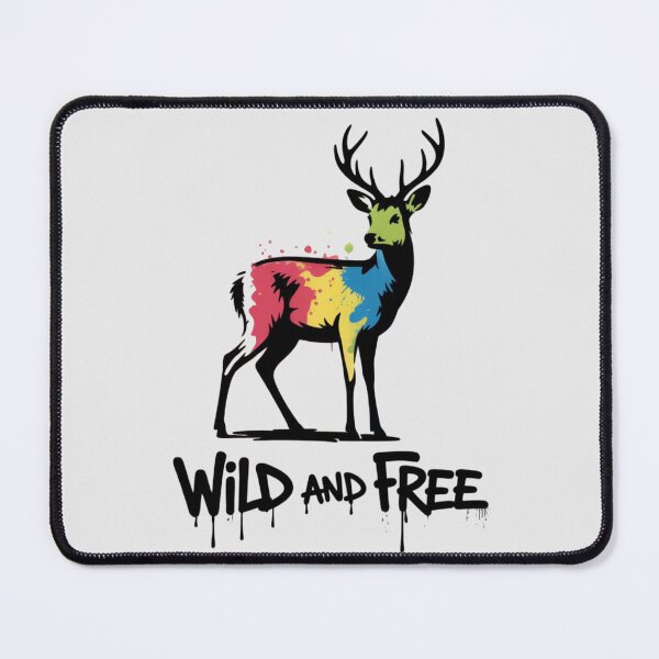 Item preview, BANKSY DEER - WILD AND FREE designed and sold by 123ks.