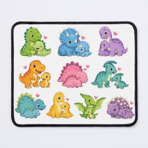 Item preview, Cute Dinosaur Family Cartoon Art designed and sold by PriyankaSonara.
