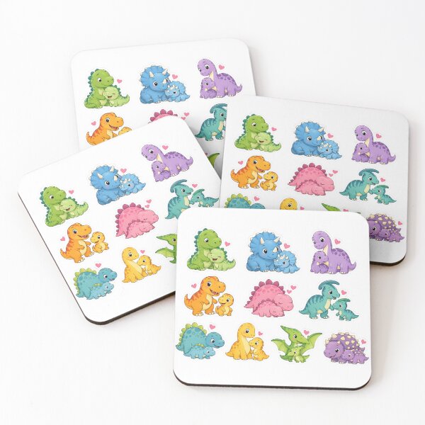 Item preview, Cute Dinosaur Family Cartoon Art designed and sold by PriyankaSonara.
