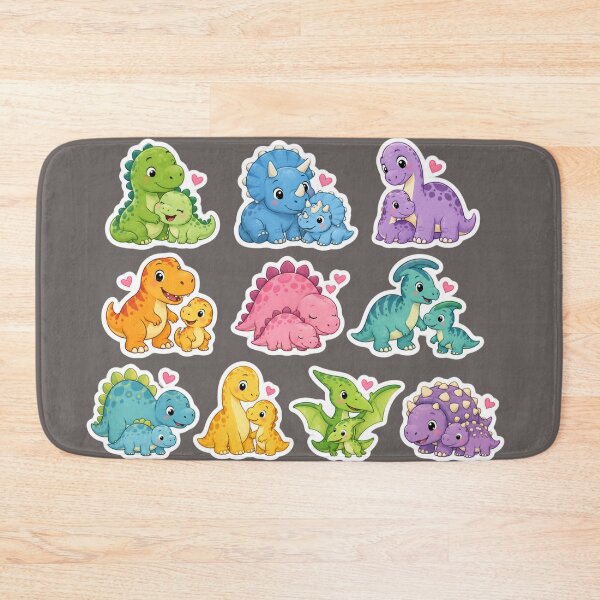 Item preview, Cute Dinosaur Family Cartoon Art designed and sold by PriyankaSonara.