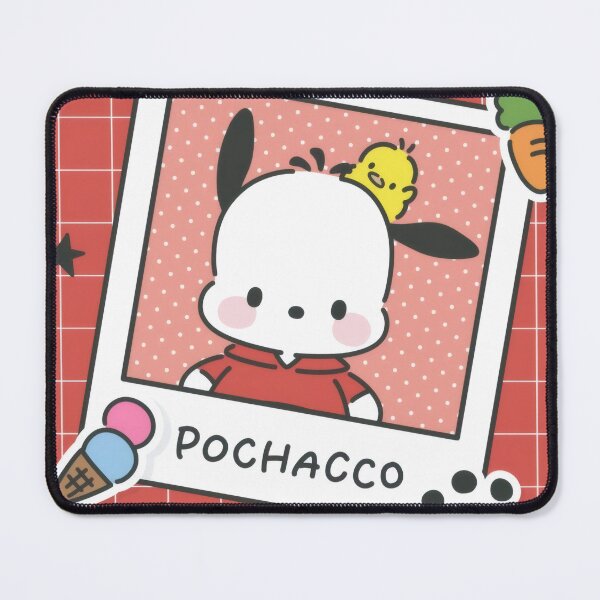Item preview, Cute Nostalgic White Puppy and Chick - Kawaii Retro Red Grid Polaroid Sticker designed and sold by William Cano.