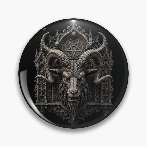 Item preview, Goat Head with Pentagram — Occult Gothic Sculpture designed and sold by David Mateo ArtWorks.