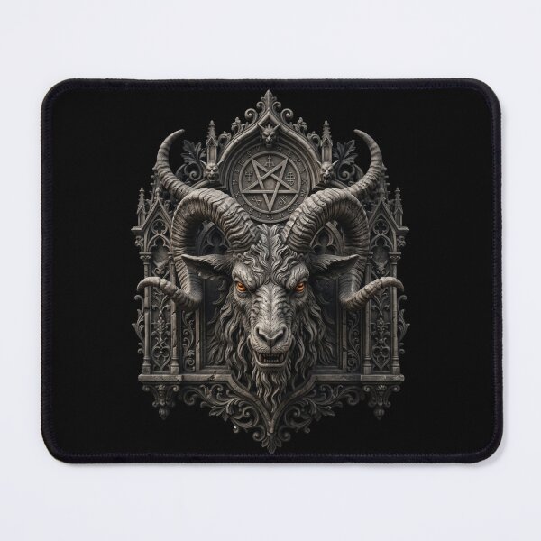 Item preview, Goat Head with Pentagram — Occult Gothic Sculpture designed and sold by David Mateo ArtWorks.