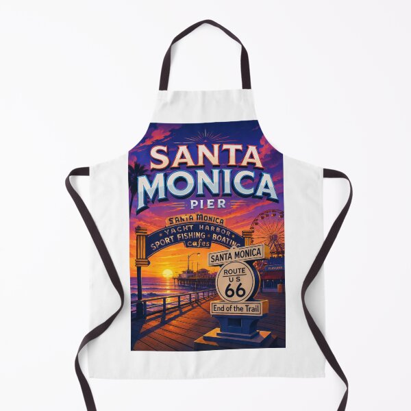 Item preview, Santa Monica Pier Route 66 End of the Trail California Coast designed and sold by Aryabek.