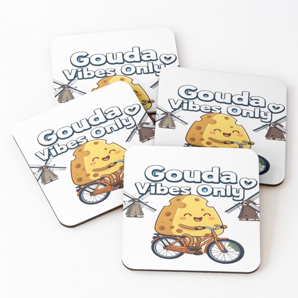 Item preview, Gouda Vibes Only – Cute Dutch Cheese Bicycle T-Shirt Design | Funny Netherlands Travel Aesthetic | Printable PNG for Apparel & Merch designed and sold by Sushikidsntod.