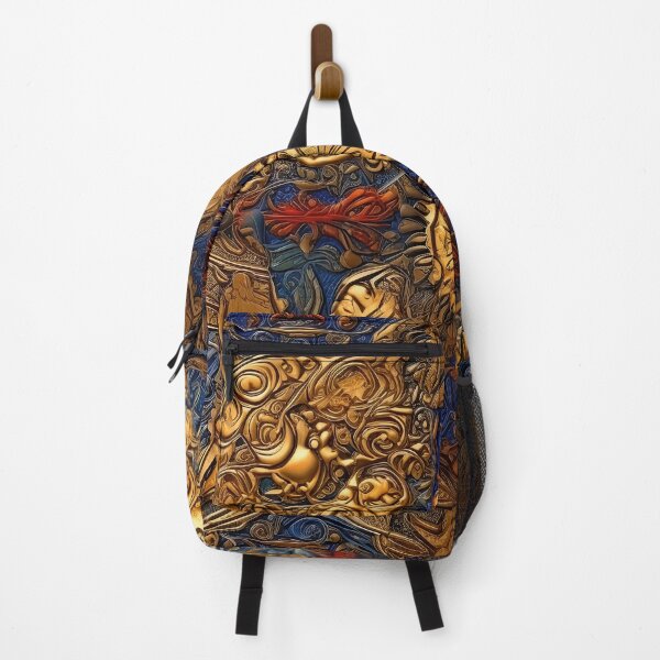 Item preview, Baroque Pattern – Gold Crimson and Blue Ornament designed and sold by helgekerler.