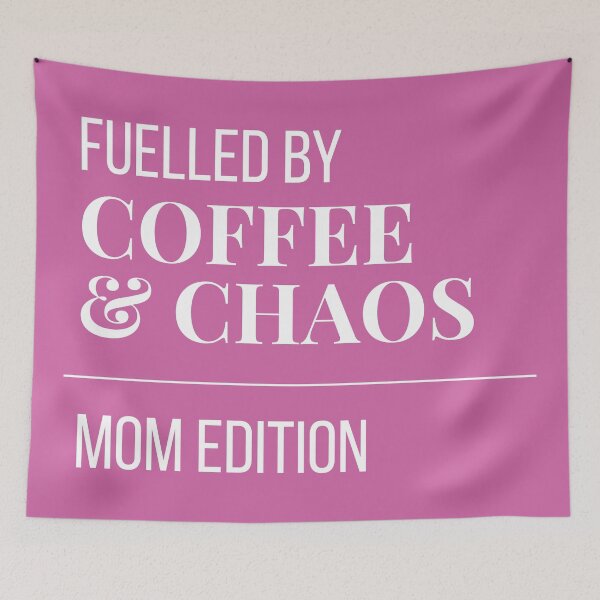 Item preview, Fuelled by Coffee and Chaos Mum Edition - Funny Mum Gift Sticker Rose designed and sold by leoshe.