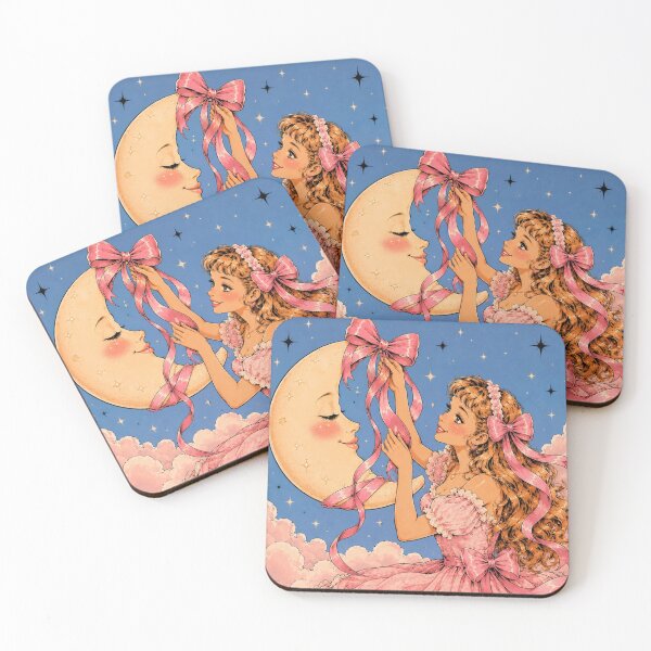 Item preview, Woman putting a bow on the moon designed and sold by *~*MagicCorner*~*.