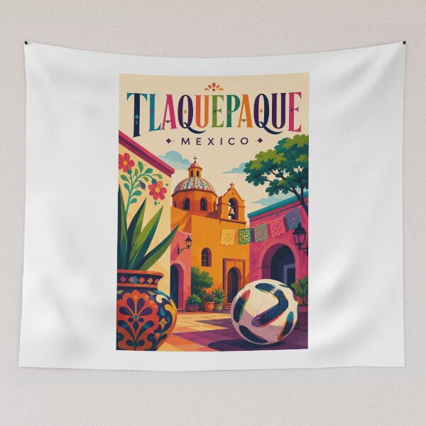 Item preview, Tlaquepaque Historic Center and San Pedro Tlaquepaque Jalisco Mexico designed and sold by Aryabek.