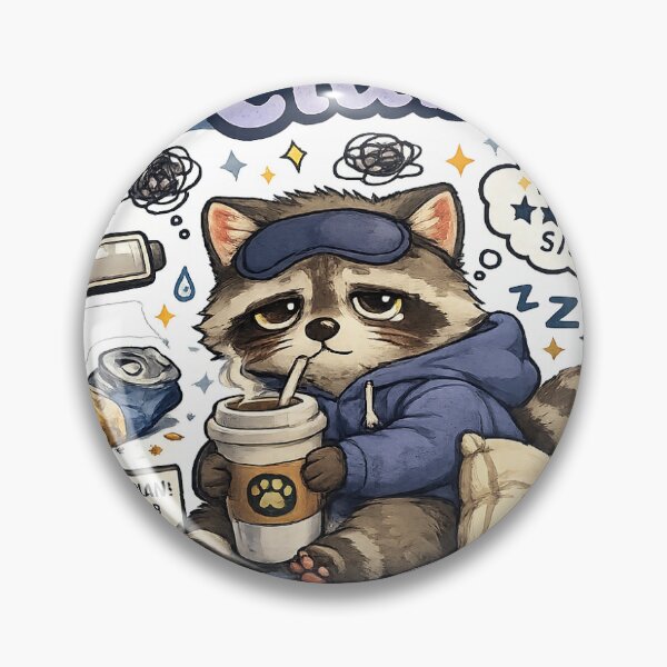 Item preview, Tired Raccoon Club designed and sold by CGWebsolutions.