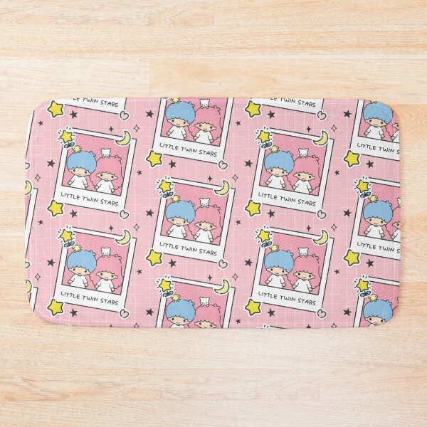 Item preview, Cute Nostalgic Pastel Star Siblings - Kawaii Retro Pink Grid Polaroid Sticker designed and sold by William Cano.