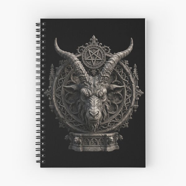 Item preview, Circular Goat Medallion with Pentagram — Gothic Sculpture designed and sold by David Mateo ArtWorks.