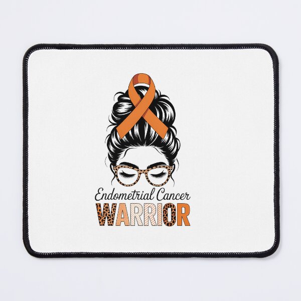 Item preview, Endometrial Cancer Warrior Messy Bun designed and sold by SapfireStuArt.