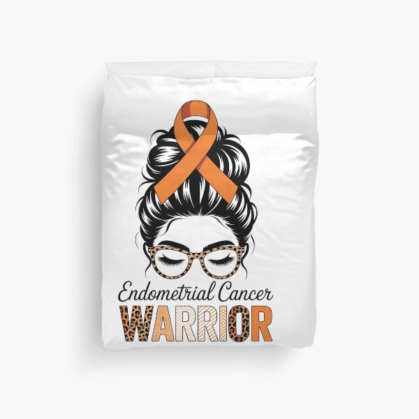 Item preview, Endometrial Cancer Warrior Messy Bun designed and sold by SapfireStuArt.