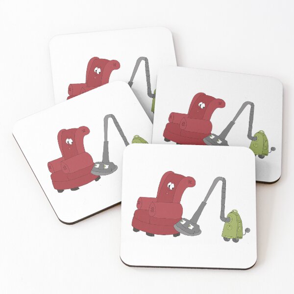 Item preview, Funny Vacuum and Armchair Cartoon | Quirky Cleaning Drama Meme designed and sold by MyxaART.