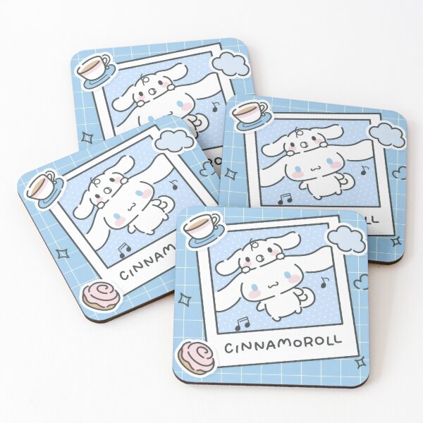 Item preview, Cute Nostalgic White Puppy Cloud - Kawaii Retro Blue Grid Polaroid Sticker designed and sold by Billy Morfo™.
