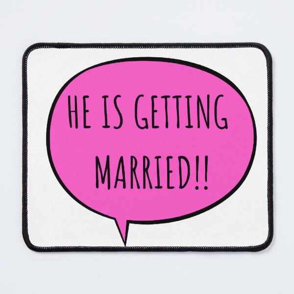 Item preview, He Is Getting Married Comic Bubble | Funny Bachelor Party Gift | Bold Groom Design | Hen Party designed and sold by TheTipsyDoodle.