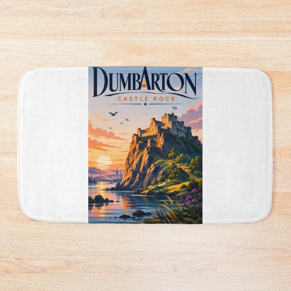 Item preview, Dumbarton Castle Rock Overlooking River Clyde Scotland designed and sold by Aryabek.
