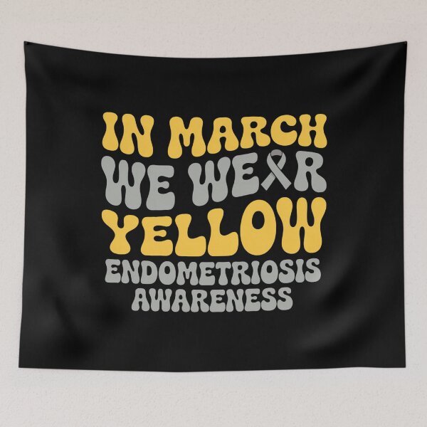 Item preview, Endometriosis Awareness Support Endometriosis Walk Yellow Ribbon designed and sold by SapfireStuArt.