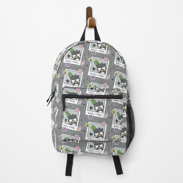 Item preview, Cute Grumpy Black Penguin Sushi Club - Kawaii Retro Gray Grid Polaroid Sticker designed and sold by Billy Morfo™.