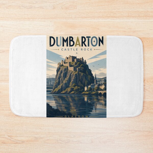 Item preview, Dumbarton Castle Rock Overlooking River Clyde Scotland designed and sold by Aryabek.