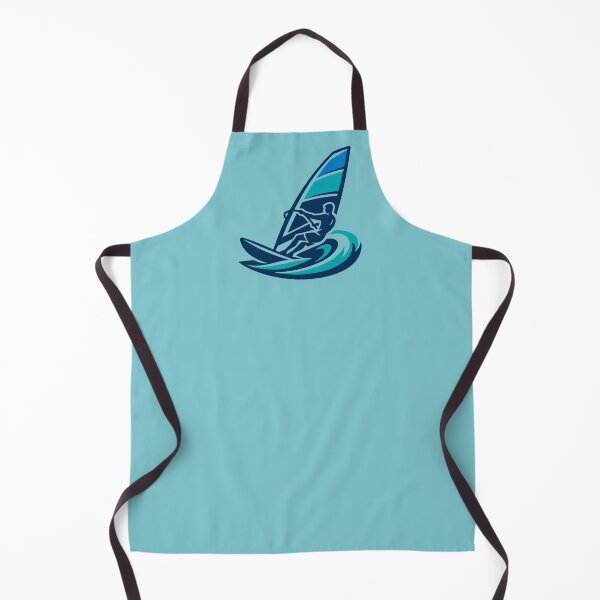 Item preview, Sea Vibes - Blue Windsurfer Silhouette designed and sold by SilentPowerArt.