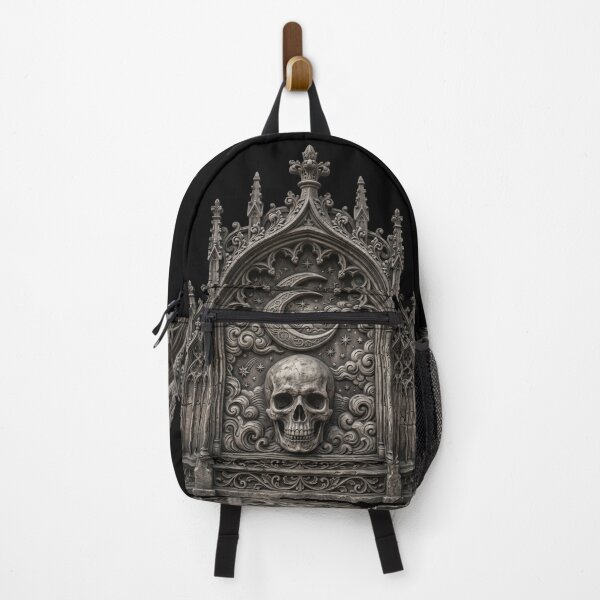 Item preview, Skull with Crescent Moon and Stars — Gothic Sculpture designed and sold by David Mateo ArtWorks.