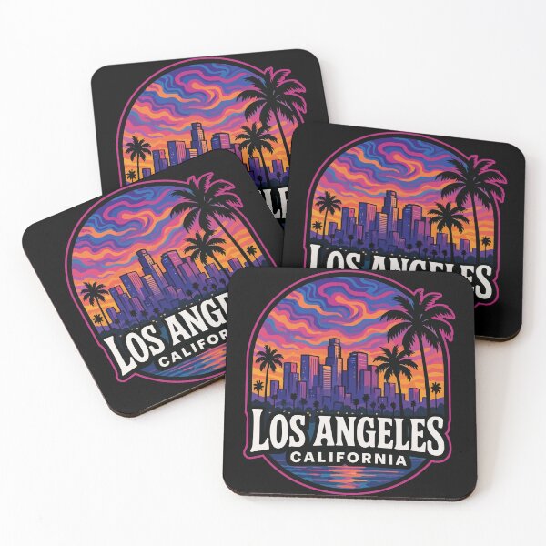 Item preview, Los Angeles California United States Trippy Art Travel designed and sold by TomFrontierArt.