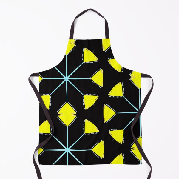 Item preview, Retro Black Yellow Geometric Mandala Pattern designed and sold by Tinsleybluebell.