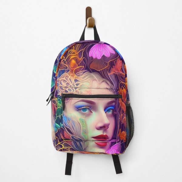 Item preview, Baroque Portrait – Vibrant Floral Woman Art designed and sold by helgekerler.