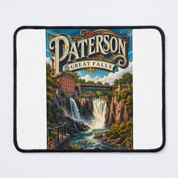 Item preview, Paterson Great Falls National Historical Park Passaic River New Jersey Waterfall Landmark designed and sold by Aryabek.