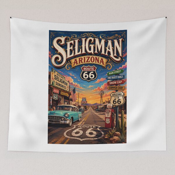 Item preview, Historic Seligman Route 66 Arizona Mother Road Desert Town designed and sold by Aryabek.