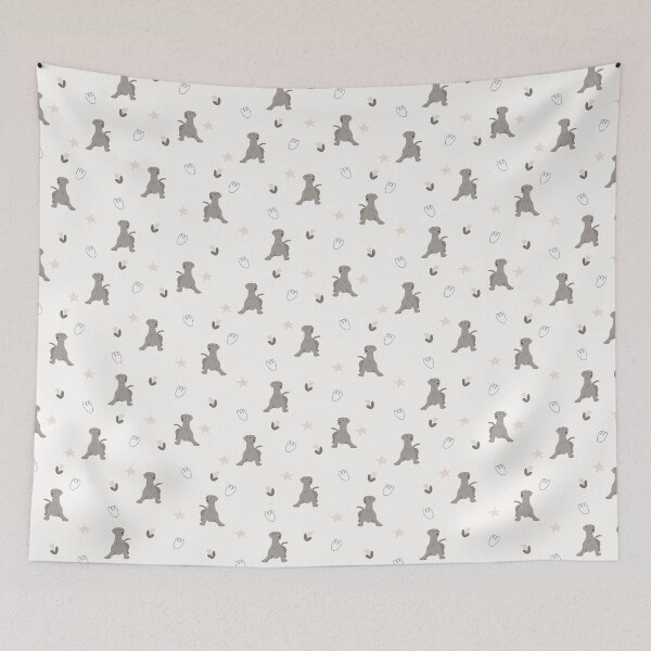 Item preview, Minimalist Flat Design Weimaraner Dog White Pattern designed and sold by svitlaarty.