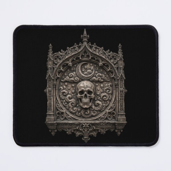 Item preview, Lunar Skull Medallion — Bronze Gothic Sculpture designed and sold by David Mateo ArtWorks.