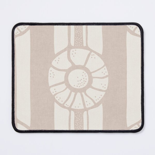Item preview, Blush Beige Nautical Shell Cabana Stripes designed and sold by RenattaZare.