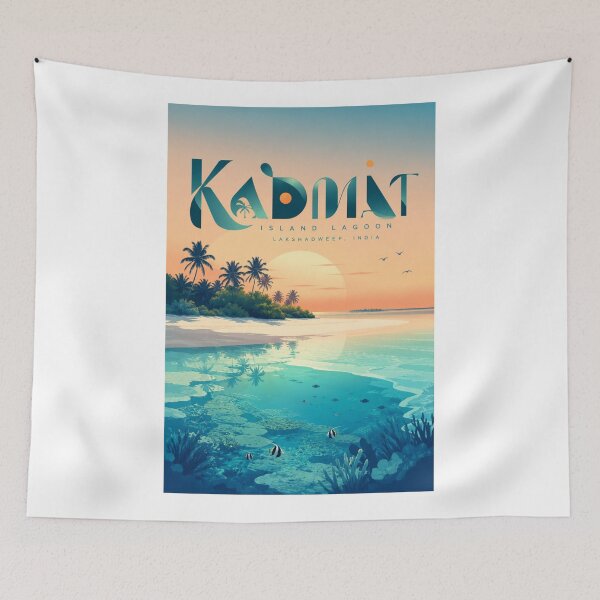 Item preview, Kadmat Island Lagoon Lakshadweep India Coral Paradise designed and sold by Aryabek.
