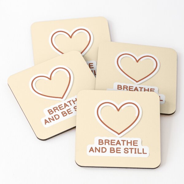Item preview, Breathe and Be Still – Calm Healing Affirmation Quote designed and sold by CosmicQuietStudio.
