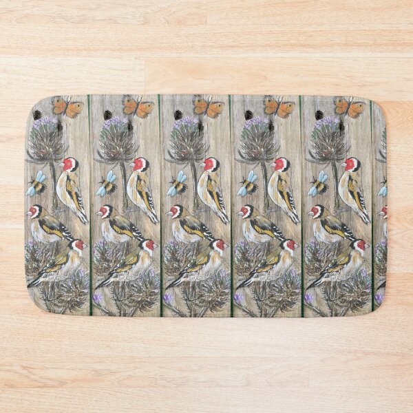 Item preview, A charm of goldfinches: acrylic painting on driftwood designed and sold by HollyAngharad1.