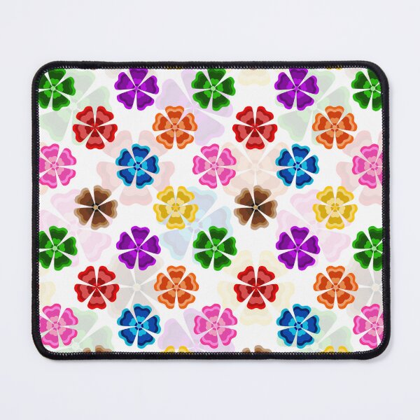 Item preview, Colorful Geometric Floral Petal - White  designed and sold by PatternTitan.
