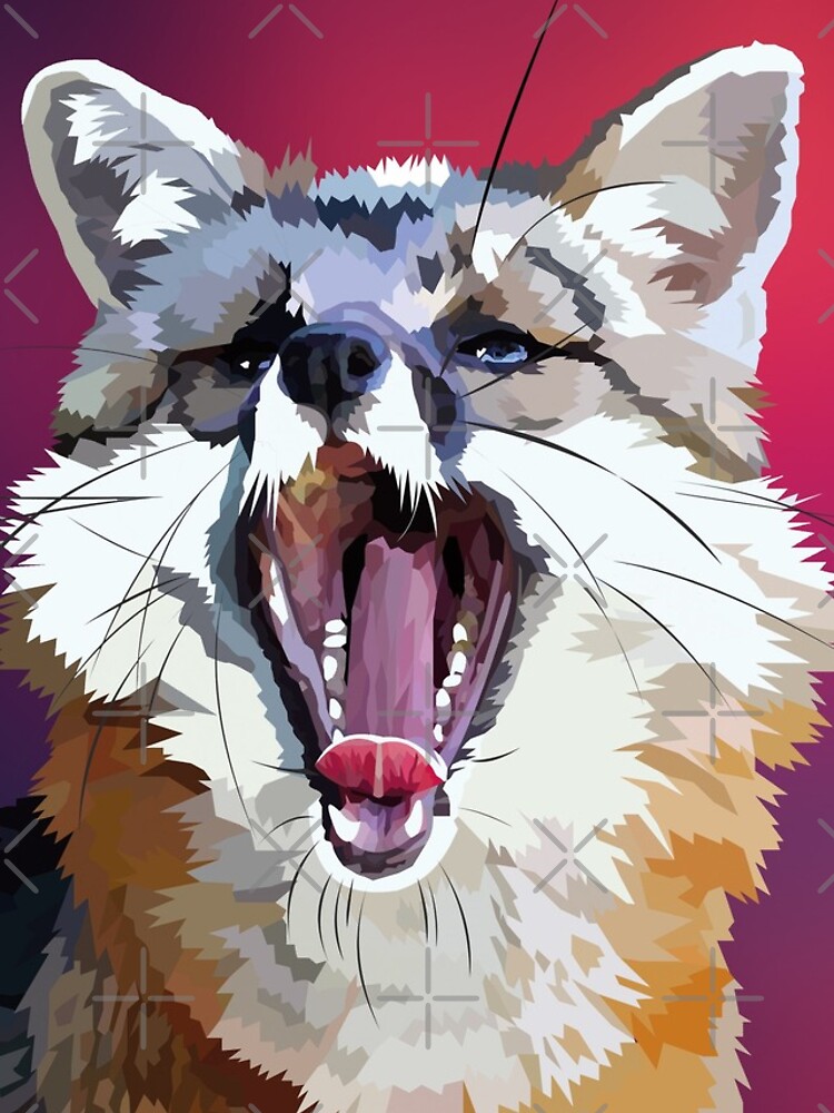 Yawning fox by Elviranl
