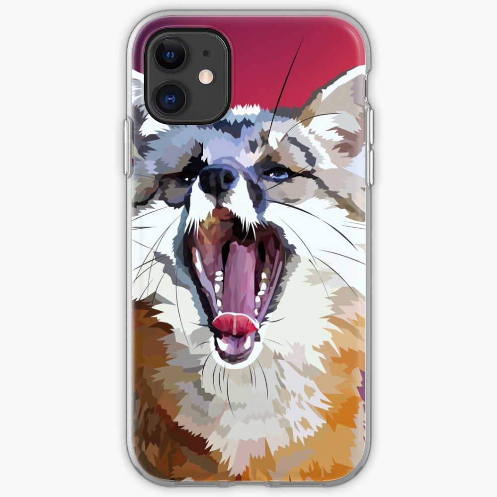Yawning fox iPhone Case & Cover