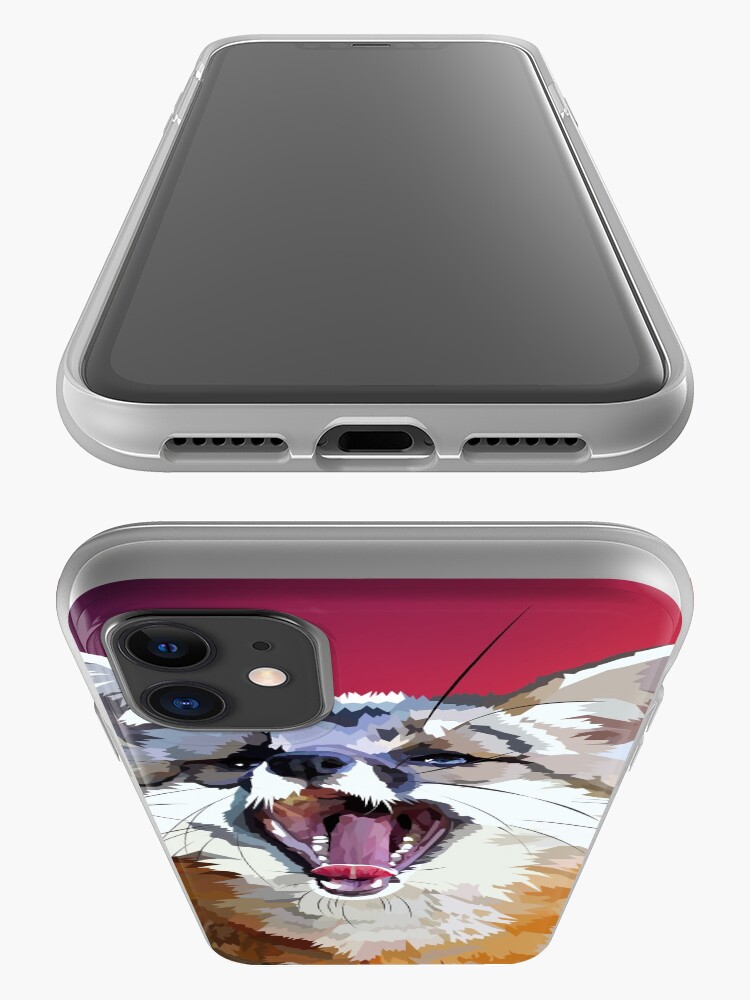 Alternate view of Yawning fox iPhone Case & Cover