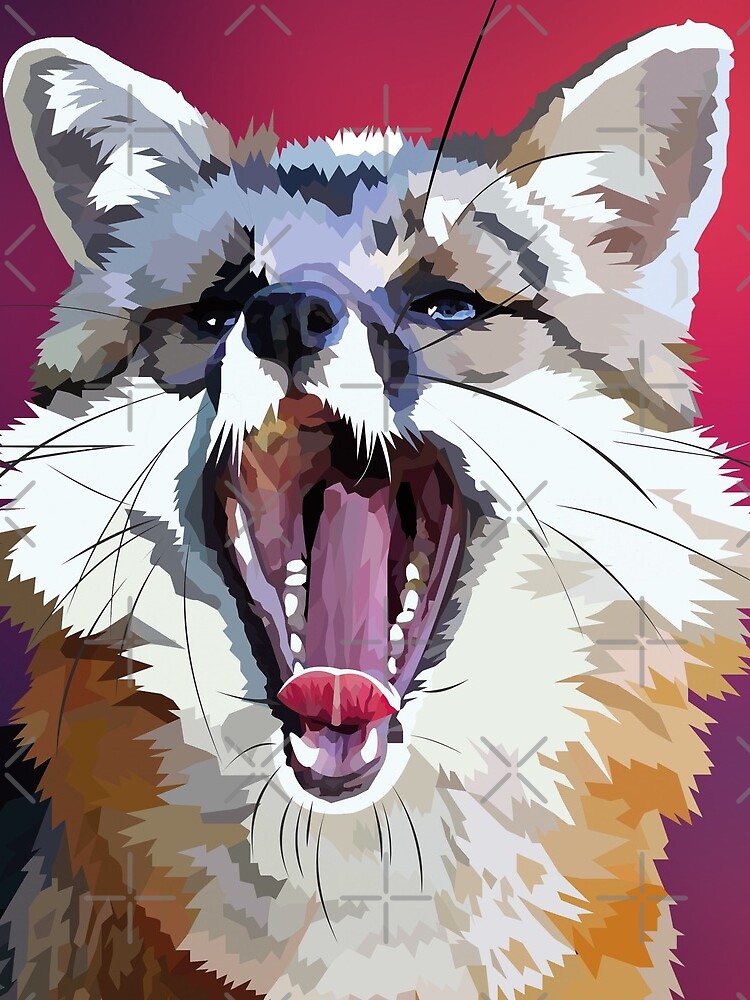 Yawning fox by Elviranl