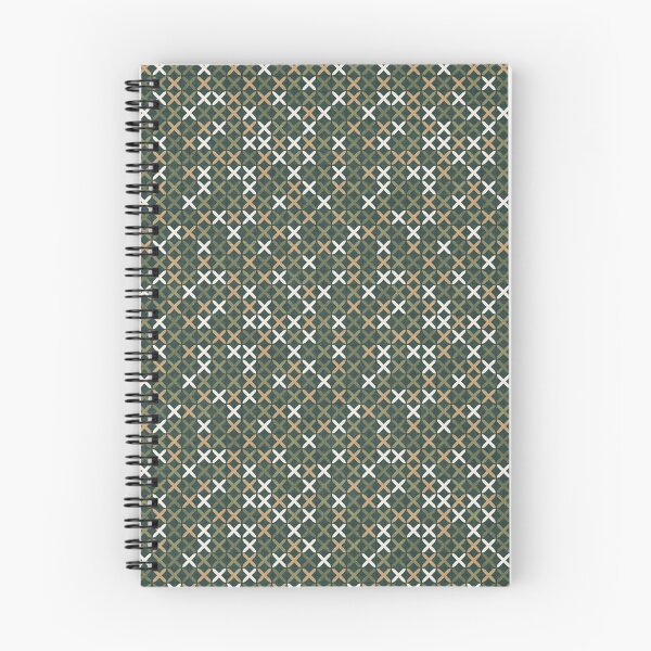 Item preview, Dark Green Cross Stitch Geometric Scatter designed and sold by RenattaZare.