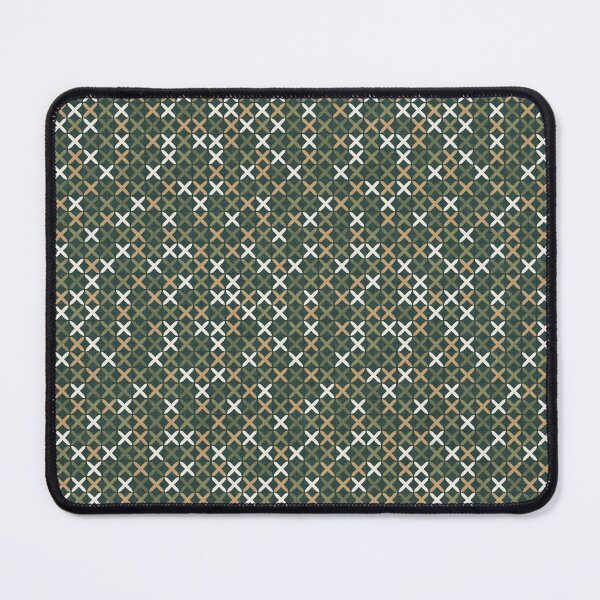 Item preview, Dark Green Cross Stitch Geometric Scatter designed and sold by RenattaZare.