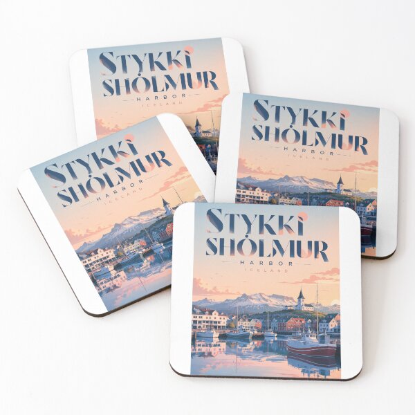 Item preview, Stykkishólmur Harbor Snæfellsnes Iceland Coastal Village designed and sold by Aryabek.
