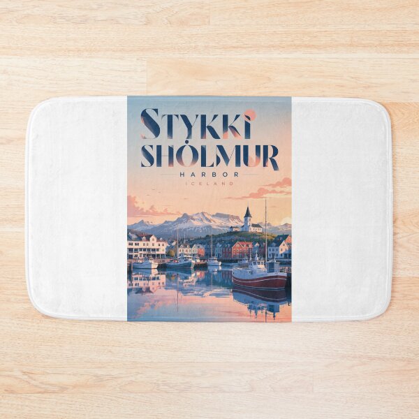 Item preview, Stykkishólmur Harbor Snæfellsnes Iceland Coastal Village designed and sold by Aryabek.