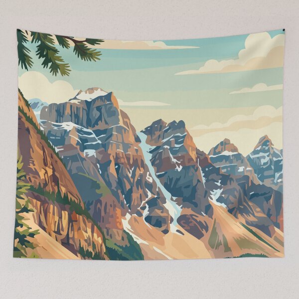 Item preview, Banff National Park Canada Travel Vintage designed and sold by RareDeerArt.