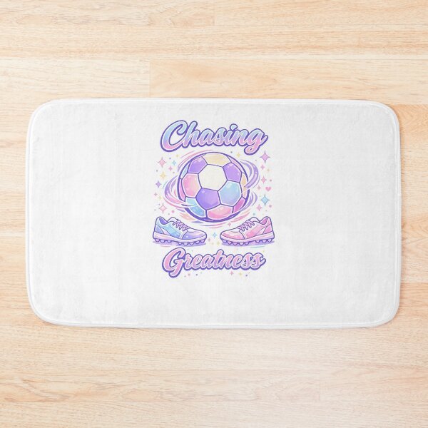 Item preview, Chasing Greatness Pastel Football T‑Shirt – Bold Soccer Motivation Design designed and sold by EdgeSphere.